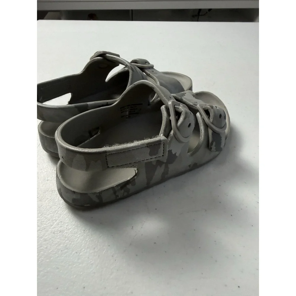 Toddler Boys Two Buckle EVA Sandals 11/12 Grey Camo SlipOn H